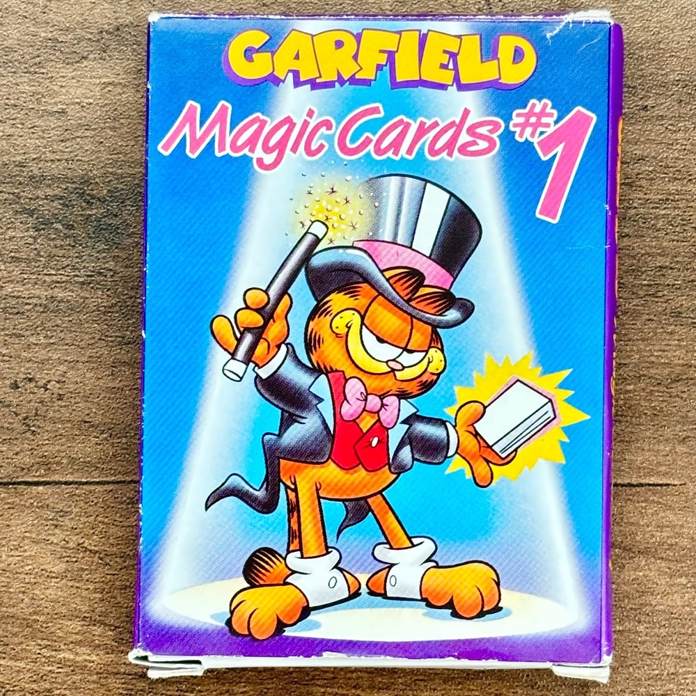VINTAGE Garfield Magic Cards Magic Tricks Game "Great Garfini"  1978 Collectible